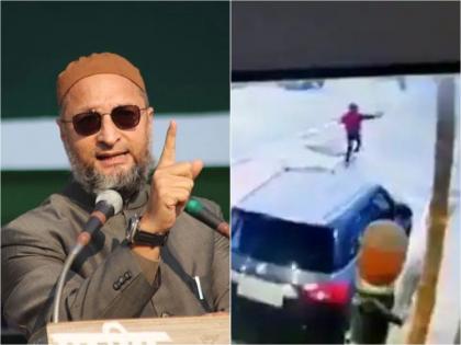 Uttar pradesh How attacked on AIMIM chief Asaduddin Owaisi car, know here  | Owaisi Convoy Attack : ओवेसींच्या गाडीवर कशी झाली फायरिंग? AIMIM प्रमुखांनी स्वतःच सांगितली कटाची संपूर्ण कहाणी