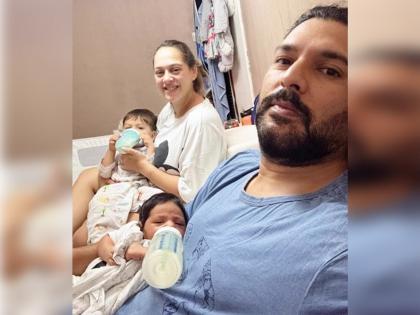 Yuvraj Singh and Hazel Keech have been blessed with a daughter | कुटुंब पूर्ण झालं! युवराज सिंग व हेझल किच यांना कन्याप्राप्ती, नाव ठेवलंय...  