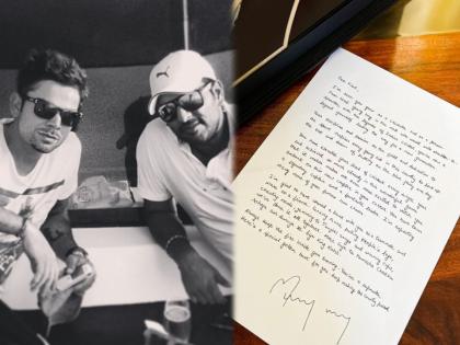 To the little boy Virat kohli; ex Indian cricketer yuvraj singh write emotional letter to Virat kohli and give him special shoe | Yuvraj Singh Letter To Virat Kohli : विराट कोहलीसाठी Yuvraj Singhचे भावनिक पत्र अन् भेट; म्हणाला, तुझ्या आतील आग नेहमी तेवत ठेव, तू सुपरस्टार आहेस