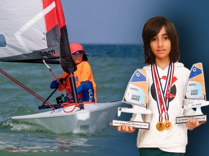 Zahaan Hemrajani wins big at O’pen Skiff Indian National Sailing championship  held in Mandwa, Maharashtra in the Under-12 category and was also declared the overall winner across the Open Category | मूर्ती लहान, कीर्ती महान; जहान हेमराजानी O'pen Skiff Nationals मध्ये अव्वल