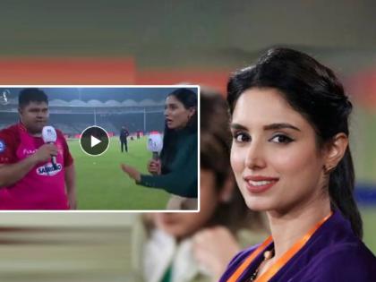 pakistan super league 2023 hasan ali fun with azam khan beautiful hot anchor zainab abbas viral video | PSL Video: कॅमेरासमोर अचानक पाकिस्तानी खेळाडूने केलं विचित्र कृत्य, अँकर Zainab Abbas थोडक्यात बचावली!