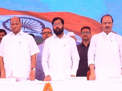 Eknath Shinde in Pune: Sharad Pawar calls me from time to time; Eknath Shinde made a 'Secret Blast' in Bhar Sabha, said because... | Eknath Shinde: शरद पवार मला वेळोवेळी फोन करतात; एकनाथ शिंदेंनी भर सभेत केला 'गौप्यस्फोट', सांगितले कारण...