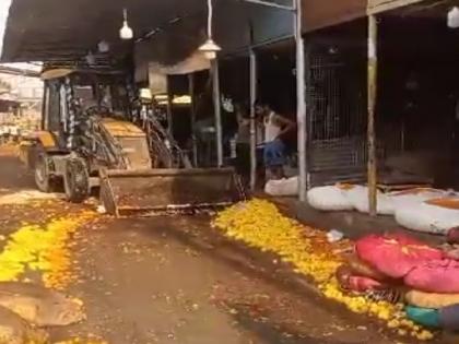 The prices of marigold flowers are low as they bloom before Dussehra | झेंडूच्या फुलांना केराची टोपली, दसऱ्यापूर्वीच बहरल्यामुळे दर गडगडले 