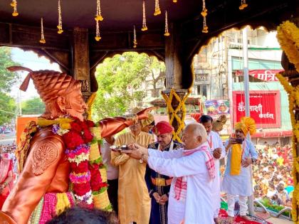 350th coronation ceremony of Chhatrapati Shivaji Maharaj celebrated in Nagpur in the presence of RSS chief Mohan Bhagwat | सरसंघचालकांकडून छत्रपती शिवाजी महाराजांना मानवंदना