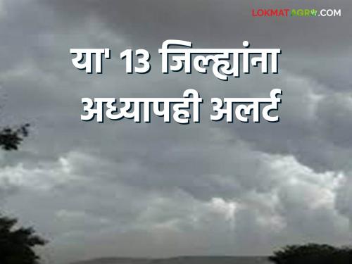 Rain Alert: Yellow alert for these 13 districts including Pune, Jalgaon, Kolhapur, Nagpur and severe in some places. | Rain Alert : पुणे, जळगाव, कोल्हापूर, नागपुर सह 'या' १३ जिल्ह्यांना यलो अलर्ट तर काही ठिकाणी जोरदार