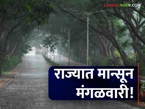 Monsoon Maharashtra: Happy news! Monsoon will enter the state on Tuesday, Pune on Thursday | आनंदवार्ता! राज्यात मॉन्सून मंगळवारी, पुण्यात गुरुवारी प्रवेश करणार