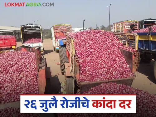 Latest news Kanda market see today 26 july onion price in maharashtra market read in detail | Kanda Market : आज 26 जुलै रोजी 'या' जिल्ह्यात कांद्याला चांगला दर मिळाला, वाचा सविस्तर 
