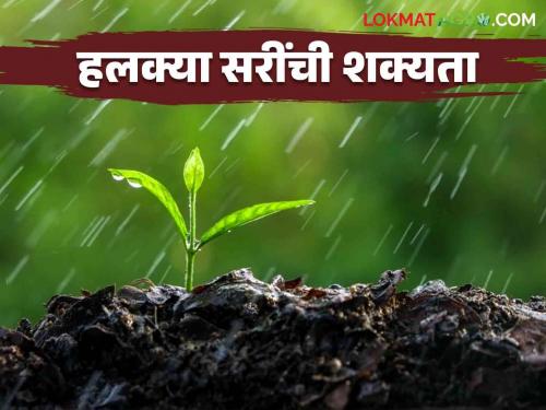 Rain Alert : Changes in weather again; Light showers are likely in this district in the next five days | Rain Alert : वातावरणात पुन्हा बदल; पुढील पाच दिवसांत 'या' जिल्ह्यात हलक्या सरींची शक्यता