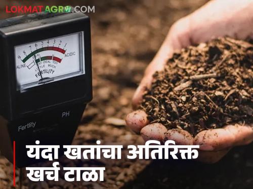 Do 'this' one thing before the Kharif season and avoid extra expenditure on fertilizers this year | खरीप हंगामापूर्वी 'हे' एक काम करा अन् यंदा खतांचा अतिरिक्त खर्च टाळा