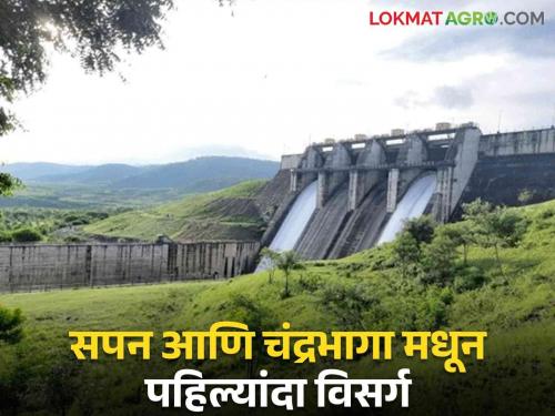 Water Release: Three doors of Chandrabhaga, two doors of sapan are opened; Discharge from both dams for the first time | Water Release : चंद्रभागाचे तीन, सपनचे दोन दरवाजे उघडले; पहिल्यांदा दोन्ही धरणांतून विसर्ग