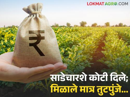 Farmers received only Rs 2-5 thousand in insurance; company says it paid out Rs 458 crore 69 lakh | शेतकऱ्यांना विम्याचे मिळाले केवळ दोन ते पाच हजार; कंपनी मात्र म्हणते तब्बल ४५८ कोटी ६९ लाख रुपये वाटले