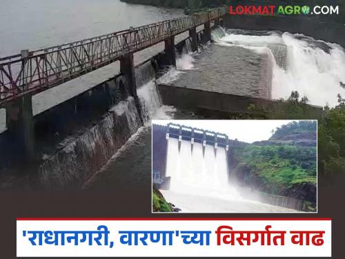 Heavy rains cause rapid increase in water level of 'Ya' dam; discharge increased | जोरदार पावसामुळे 'या' धरणाच्या पाणी पातळीत झपाट्याने वाढ; विसर्ग वाढवला