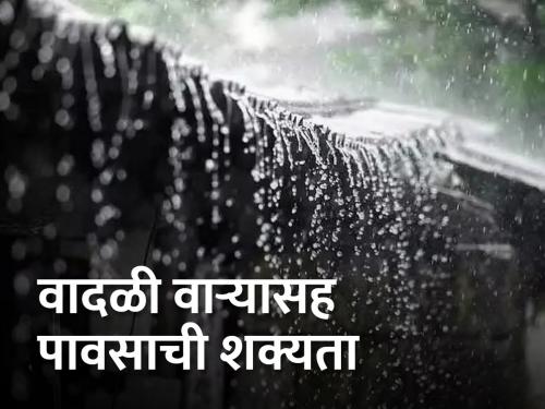 Chance of heavy rain with gale force winds in 'this' area of the state | राज्यात 'या' भागात वादळी वाऱ्यांसह मुसळधार पावसाची शक्यता 