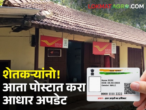 Latest news Now Aadhaar card can be updated through village post office | Aadhar Update : शेतकऱ्यांनो! आधार अपडेट करायचंय, आता गावातील पोस्टात सुविधा उपलब्ध