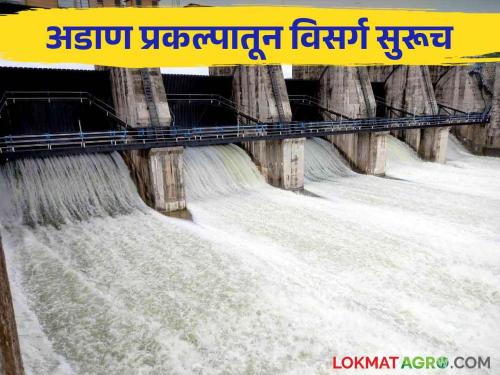 Water Release Due to continuous rains, the release of water from the Adan project continues! | Water Release सततच्या पावसामुळे आवक होतच असल्याने अडाण प्रकल्पातून पाण्याचा विसर्ग सुरूच!