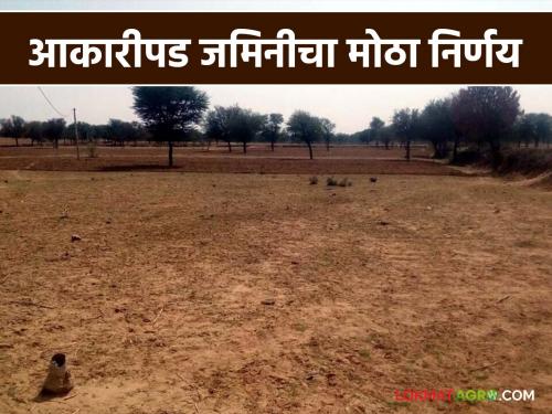 These five thousand acres of land transferred to the government will be in the name of farmers; Know the details | सरकारजमा झालेल्या या पाच हजार एकर जमिनी शेतकऱ्यांच्या नावावर होणार; जाणून घ्या सविस्तर