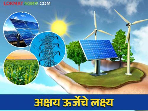 How the slow pace of renewable energy will meet the 2030 target; What measures should be taken? Read in detail.  | अक्षय ऊर्जेची मंदगती वाटचाल २०३० चे लक्ष्य गाठणार कसे; काय कराव्या लागणार उपाययोजना? वाचा सविस्तर. 