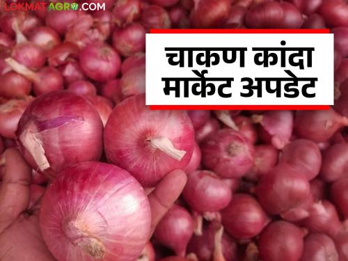 Kanda Market : Onion arrivals at Chakan market increased compared to last week; How did the price get there? | Kanda Market : चाकण बाजारात गेल्या आठवड्याच्या तुलनेत कांद्याची आवक वाढली; कसा मिळाला दर?