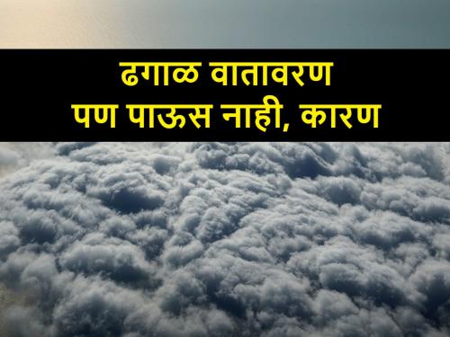 Weather Forecast: Why is it not raining despite the cloudy weather? here is a reason | Weather Forecast: ढगाळ वातावरण होऊनही पाऊस का पडत नाही? जाणून घ्या