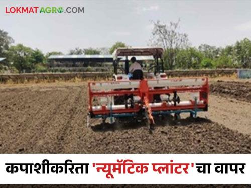 Latest News many benefits of planting cotton crop with pneumatic planter read in detail | Pneumatic planter : कापूस पिकाची लागवड 'न्यूमॅटिक प्लांटर'ने केल्यास 'हे' फायदे, वाचा सविस्तर