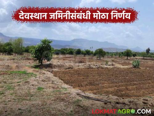 Revenue Department took this big decision regarding temple lands; Know the details | देवस्थान जमिनी संदर्भात महसूल विभागाने घेतला हा मोठा निर्णय; जाणून घ्या सविस्तर