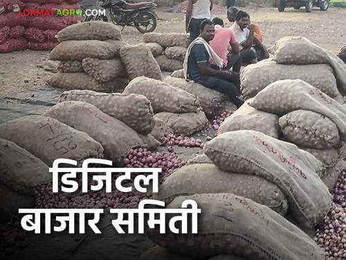 Latest News Onion buying and selling transactions online in parner digital market yard | Agriculture News : कांद्यासह शेतमाल खरेदी-विक्रीची माहिती, पारनेर ठरणार पहिली डिजिटल बाजार समिती