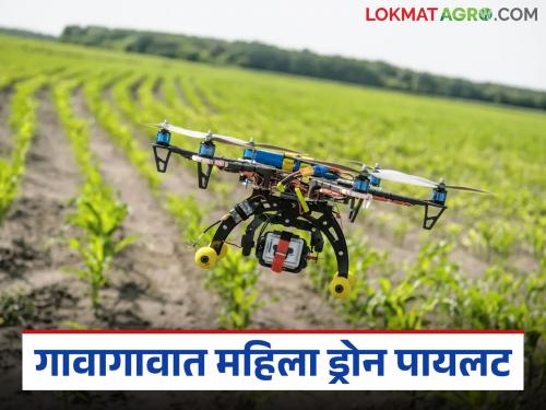 latest news Spraying With Drones: Women's new 'flying' experiment in agriculture; Spraying of pesticides will be done with drones | Spraying With Drones : शेतीत महिलांचा नवा 'उड्डाण' प्रयोग; ड्रोनने होणार औषध फवारणी