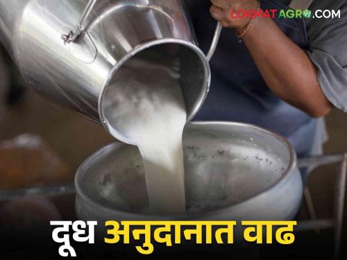 Dudh Anudan : Increase in milk subsidy From 1st October it is mandatory to pay the rate per liter to the milk unions | Dudh Anudan : दुध अनुदानात वाढ.. १ ऑक्टोबरपासून दूध संघांनी प्रति लिटर इतका दर देणे बंधनकारक