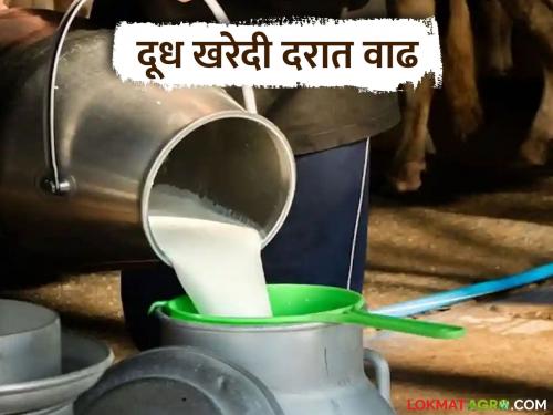 Good news for milk producing farmers; Milk procurement price increased | दूध उत्पादक शेतकऱ्यांसाठी खुशखबर; दूध खरेदी दरात झाली वाढ