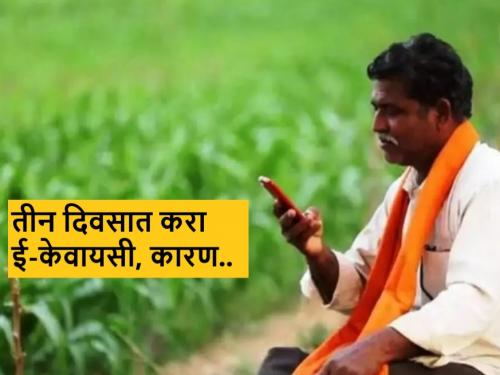 Latest News Do e-KYC of PM Kisan for 17th installment in three days says agriculture department | PM Kisan Samman Nidhi : तीन दिवसात करा ई-केवायसी, अन्यथा पीएम किसानचा १७ वा हफ्ता विसरा 