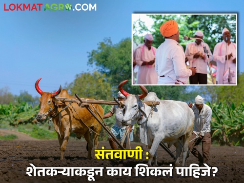 ...So Tukoba insisted to follow the example of farmers, read Santwani | ...म्हणून तुकोबांनी शेतकऱ्यांचा आदर्श घेण्याचं आवर्जून सांगितलं, वाचा संतवाणी
