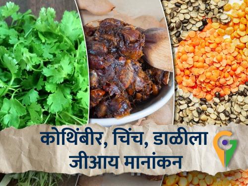 GI Rating of Coriander, Tamarind, Dal | कोथिंबीर, चिंच, डाळीला जीआय मानांकन