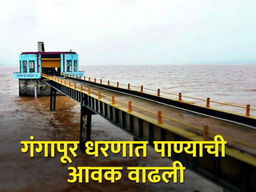 Discharge of Gangapur 1,106 cusecs; The level of Godavari rose | गंगापूरचा विसर्ग १,१०६ क्यूसेक; गोदावरीची पातळी वाढली