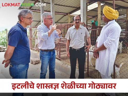 Goat Farming; Italian scientists visited this farmer's goat project | Goat Farming इटली देशातील शास्त्रज्ञांनी या शेतकऱ्याच्या शेळी प्रकल्पास दिली भेट