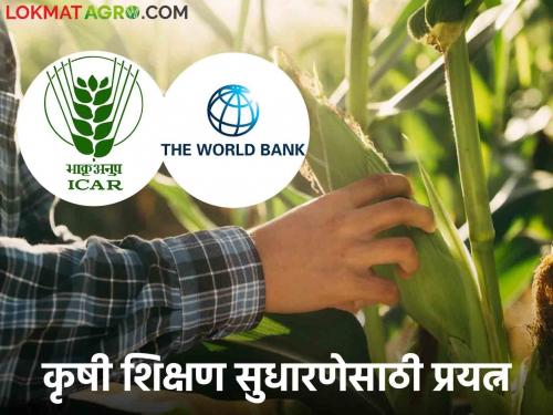 Latest News Agri Education Promotion of agricultural education through World Bank, big step of ICAR  | Agri Education : वर्ल्ड बँकेच्या माध्यमातून कृषी शिक्षणाला चालना, आयसीएआरचे मोठे पाऊल 