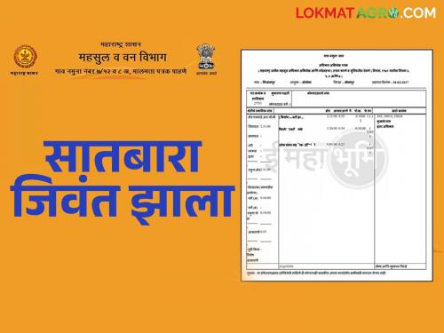 Jivant Satbara Mohim : The right was obtained, the heirs of 'this' people satbara land document updated | Jivant Satbara Mohim : सातबाऱ्यावर हक्क मिळाला, 'या' शेतकऱ्यांचा सातबारा जिवंत झाला