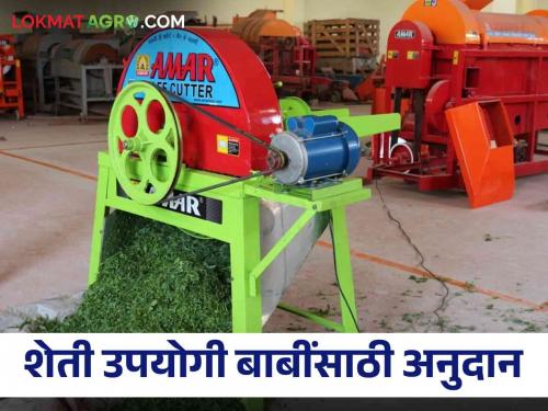 Farmers get 50% subsidy on plough, engine, tarpaulin, chaff cutter and farm implements | शेतकऱ्यांनो ५० टक्के सवलतीनं घ्या नांगर, इंजिन, ताडपत्री, कडबाकुट्टी व शेत औजारे