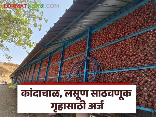 Latest News Kanda Chal Apply for construction of onion and garlic storage house, see process | Kanda Chal : कांदाचाळ, लसूण साठवणूक गृह उभारणीसाठी अर्ज करा, अशी आहे प्रक्रिया 