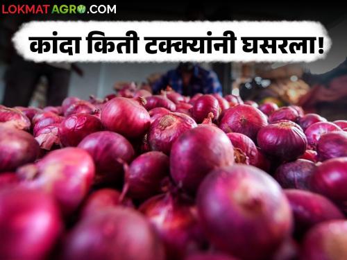 Latest News kanda market Onion prices fell by 9 percent, see last week market prices | Kanda Bajar Bhav : कांदा दर 9 टक्क्यांनी घसरले, मागील आठवड्यात दर कसे होते? 