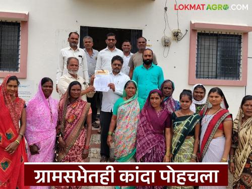 Latest News Resolution in Gram Sabhas to get fixed price for onion see details | कांदा दराबाबत ठोस निर्णय घ्या, शेतकऱ्यांकडून ग्रामसभांमध्ये मागणी, ठरावही मंजूर 