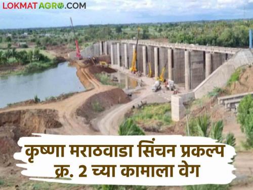 Irrigation Scheme : 'Krishna' water will come in just 2 months in marathawada | Irrigation Scheme : अवघ्या २ महिन्यांत येणार 'कृष्णे'चे पाणी; निधी मिळाल्याने काम सुसाट