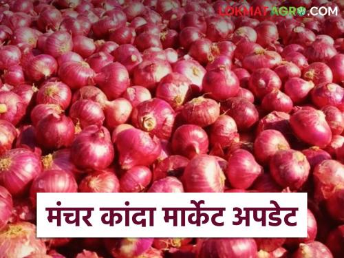 Kanda Bajar Bhav : Onion prices increased in Manchar Market Committee; How are prices being obtained? | Kanda Bajar Bhav : मंचर बाजार समितीत कांद्याचे भाव वाढले; कसा मिळतोय दर?
