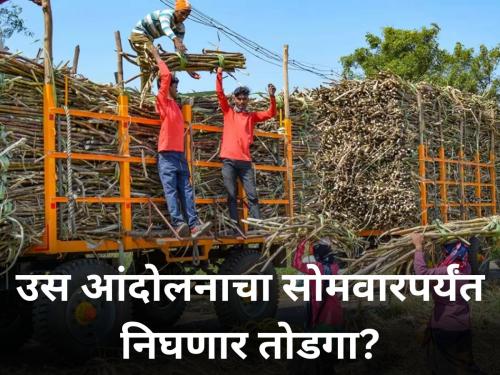 The solution of sugarcane farmer and political leader movement will be decided by Monday | उस आंदोलनाचा सोमवारपर्यंत निघणार तोडगा?