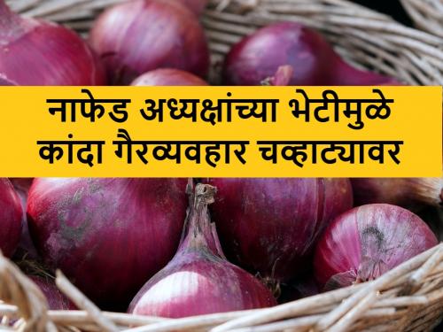 Nafed Onion: Inspection of onion buying centers by NAFED chairman; Many defects were found | Nafed Onion: ‘नाफेड’च्या अध्यक्षांकडून कांदा खरेदी केंद्रांवर अचानक पाहणी; अनेक दोष आढळले