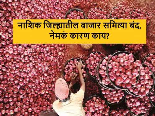 Latest news market yards of Nashik district are closed due to issue of Hamali, Tolai | Onion Issue : नाशिकच्या बाजार समित्या बंद आहेत, नेमकं लेव्हीचं प्रकरण काय? वाचा सविस्तर 