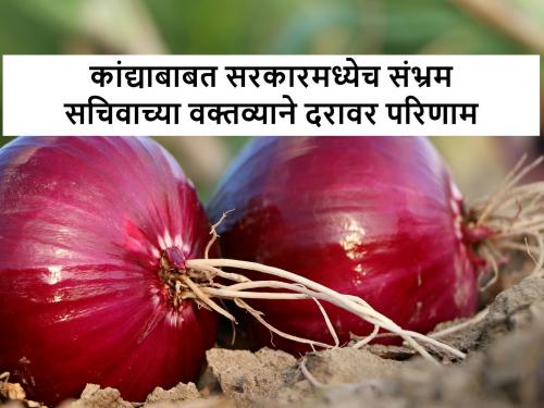 Latest News Confusion within government to open the onion export ban see details | कांदा निर्यातबंदी खुली करण्यासाठी सरकारमध्येच संभ्रम? शेतकरी-व्यापाऱ्यांचे नुकसान
