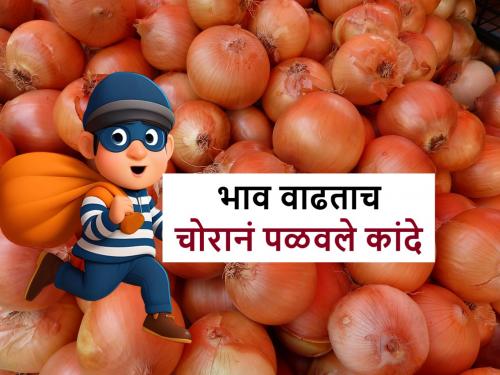 Onion Theft: onion theft in Kalamb, Pune due to rise in price | Onion Theft: चोरट्यांनी वळवला कांद्याकडे मोर्चा; कळंबच्या शेतकऱ्याकडे झाली कांदा चोरी
