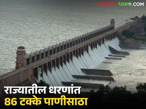 Latest News Maharashtra Dam Storage water storage in dams of maharashtra is 86.07 percent, read details | राज्यातील धरणांत 86.07 टक्के इतका उपयुक्त पाणीसाठा, वाचा मोठया धरणांतील पाणीसाठा 