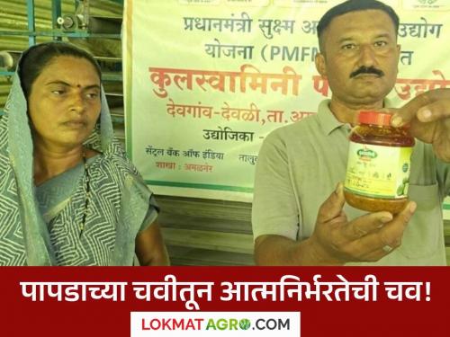 Latest News women Farmer Earning Rs 70 thousand per month from papad industry, read success story | Farmer Success Story : पापड उद्योगातून महिन्याला 70 हजार रुपयांची कमाई, वाचा यशोगाथा 