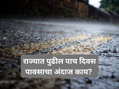 How will the weather be in the state for the next five days? What is the forecast for rain? | Weather : राज्यात पुढील पाच दिवस हवामान कसं असेल? पावसाचा अंदाज काय? 